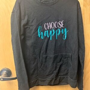 ☀️3/$10☀️ Black 'Choose Happy' Sweatshirt